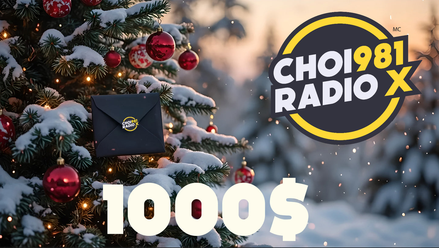 Enveloppe Surprise Sapin Radio X - 1000$