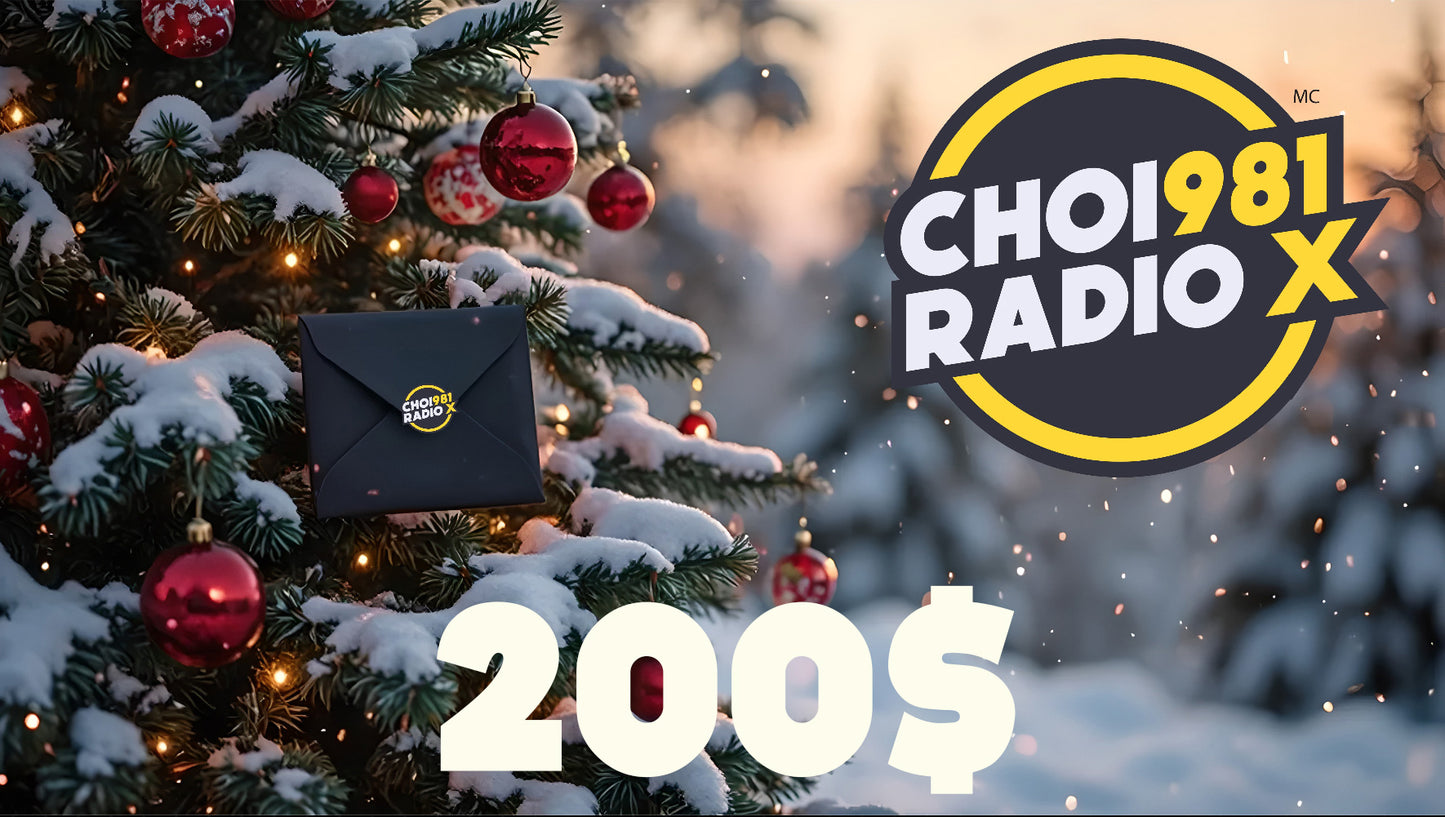 Enveloppe Surprise Sapin Radio X - 200$